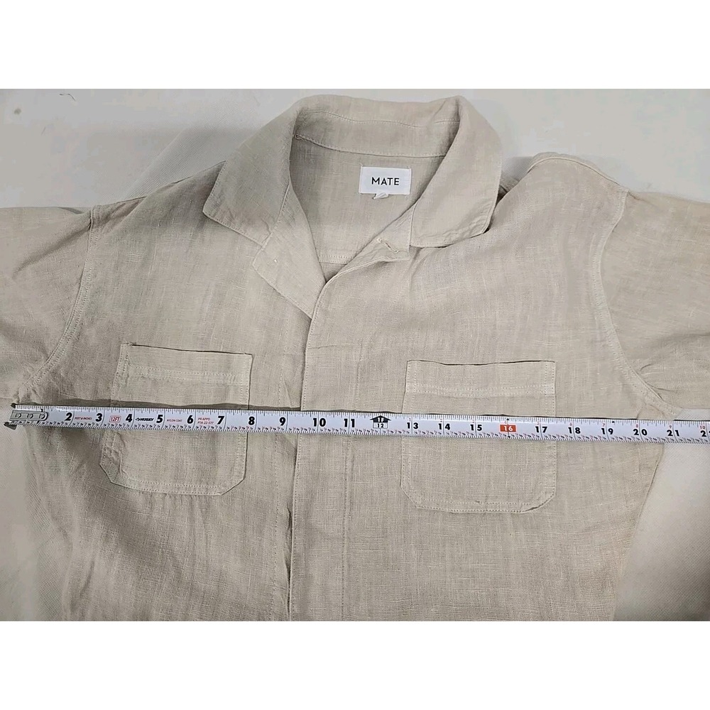 MATE the Label Cream Short-Sleeve Linen Jumpsuit - Picture 7 of 10